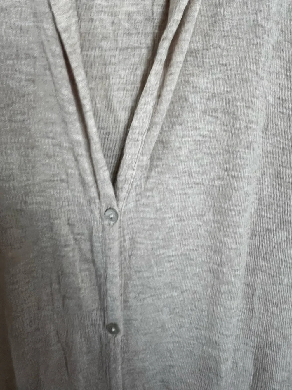 Light Taupe Button-Front Long Hooded Cardigan - Picture 3 of 8
